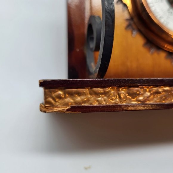 Vintage Verdun France Wood House Barometer 8 1/2" Tall - Picture 6 of 8